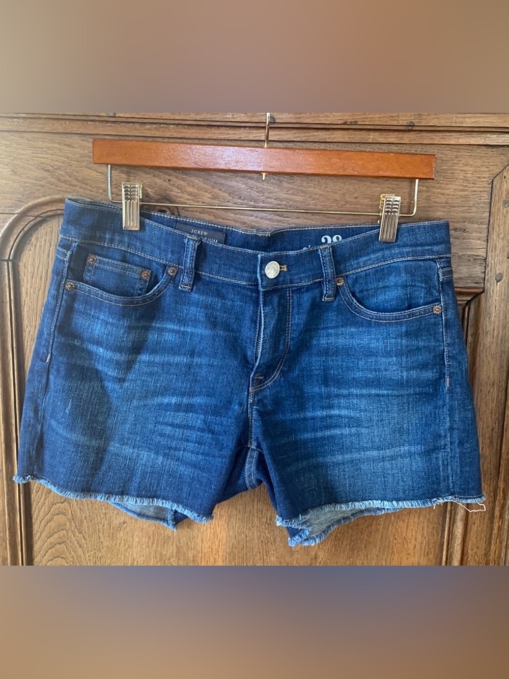 J. Crew Indigo Denim Cut Off Shorts